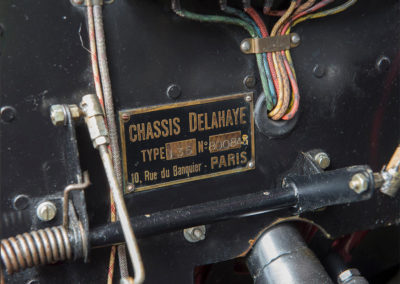 1948 Delahaye Type 135 M Three Position Drophead Coupé plaque constructeur - Goodwood Bonhams 2019