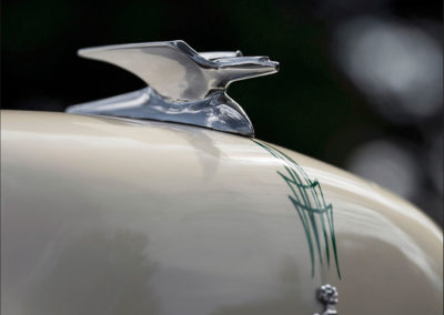 1951 Crosley CD Super Station, Wagon détail de la mascotte