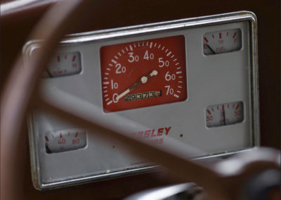 1951 Crosley CD Super Station Wagon, détail du compteur de vitesse
