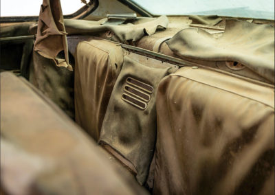 1961 Maserati 5000 GT Coupé par Ghia, une réfection de la banquette arrière semble indispensable.