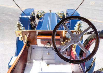 1908 Oldsmobile Limited Prototype position de conduite typique du début du 20e siècle - Hershey Auction.