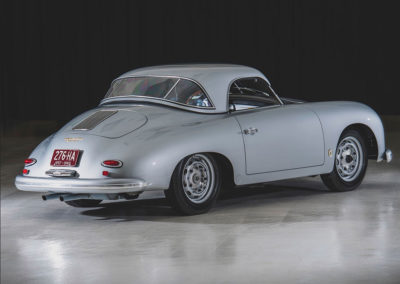 1957 Porsche 356 A Carrera GT Speedster Reutter vue trois quarts arriere hardtop en place - Taj Ma Garaj.