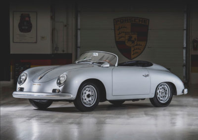 1957 Porsche 356 A Carrera GT Speedster Reutter vue trois quarts avant gauche - Taj Ma Garaj.