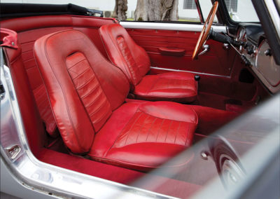 1963 Lancia Flaminia GT 3C 28 Convertible by Touring vue intérieure - The Saragga Collection