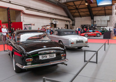 BMW 503, Coupé et Cabriolet, un bel ensemble à Auto Moto Classic Strasbourg.