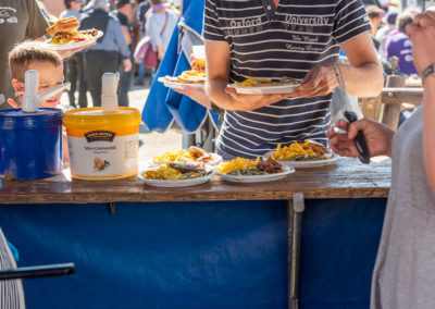 Après un solide repas, tous sont prêts à affronter la remontée du Canyon.