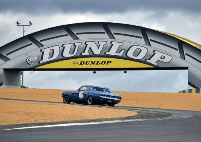 Ford Mustang sur le circuit du Mans lors du Rallye de Paris 2019.