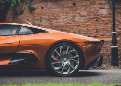 Jaguar C-X75 détail de la partie arrière.