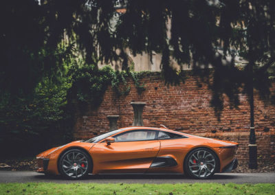 Jaguar C-X75 vue latérale côté gauche.