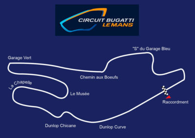 Tracé du circuit Bugatti Le Mans.