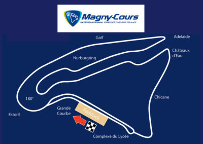 Tracé du circuit de Magny-Cours.