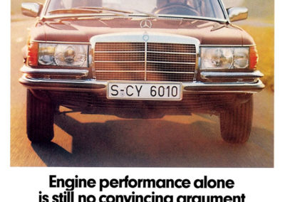 1972-1980 Mercedes-Benz 450 SEL 6.9 S-Class W116 Publicité.