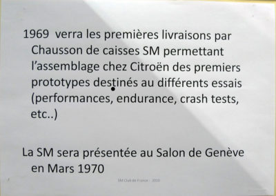 1969 Citroën SM caisses pour essais