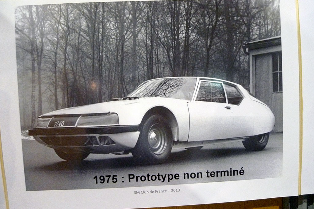 Citroën SM (1970). Un véhicule d'essai du bureau d'études à vendre !