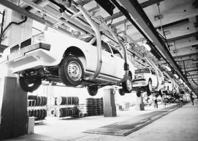 1982 Lancia Delta Lingotto chaîne de montage