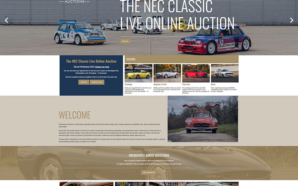 Silverstone Auctions 2020 | The NEC Classic Live Online Auction 2020