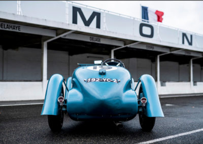 1936 Delahaye 135 S Compétition Châssis N° 46810 détail de la partie arrière et de son profilage