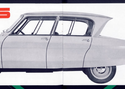 1961 Citroën AMI 6 Berline brochure commerciale.