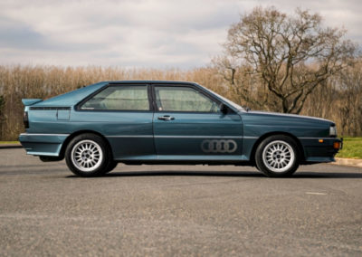 1990 Audi Quattro 20V latéral côté droit - Classic Car Auctions mars 2021.
