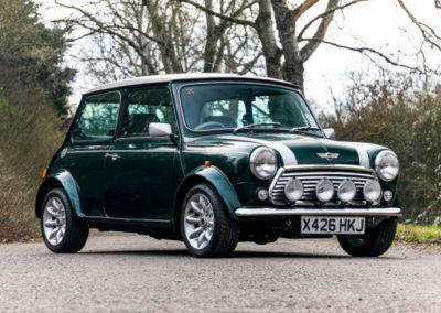 2000 Rover Mini Cooper Sport trois quarts avant droit - Classic Car Auctions mars 2021.