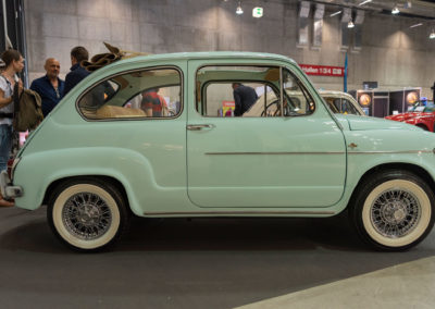 Motore Vintage - Fiat 600 - Équipée de jantes Borani originales- Swiss Classic World 2022.