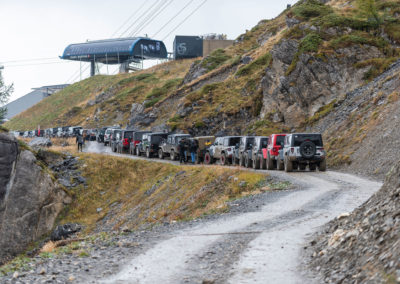 Jeeping - La montée aux Violettes pour une dégustation à l'aveugle.