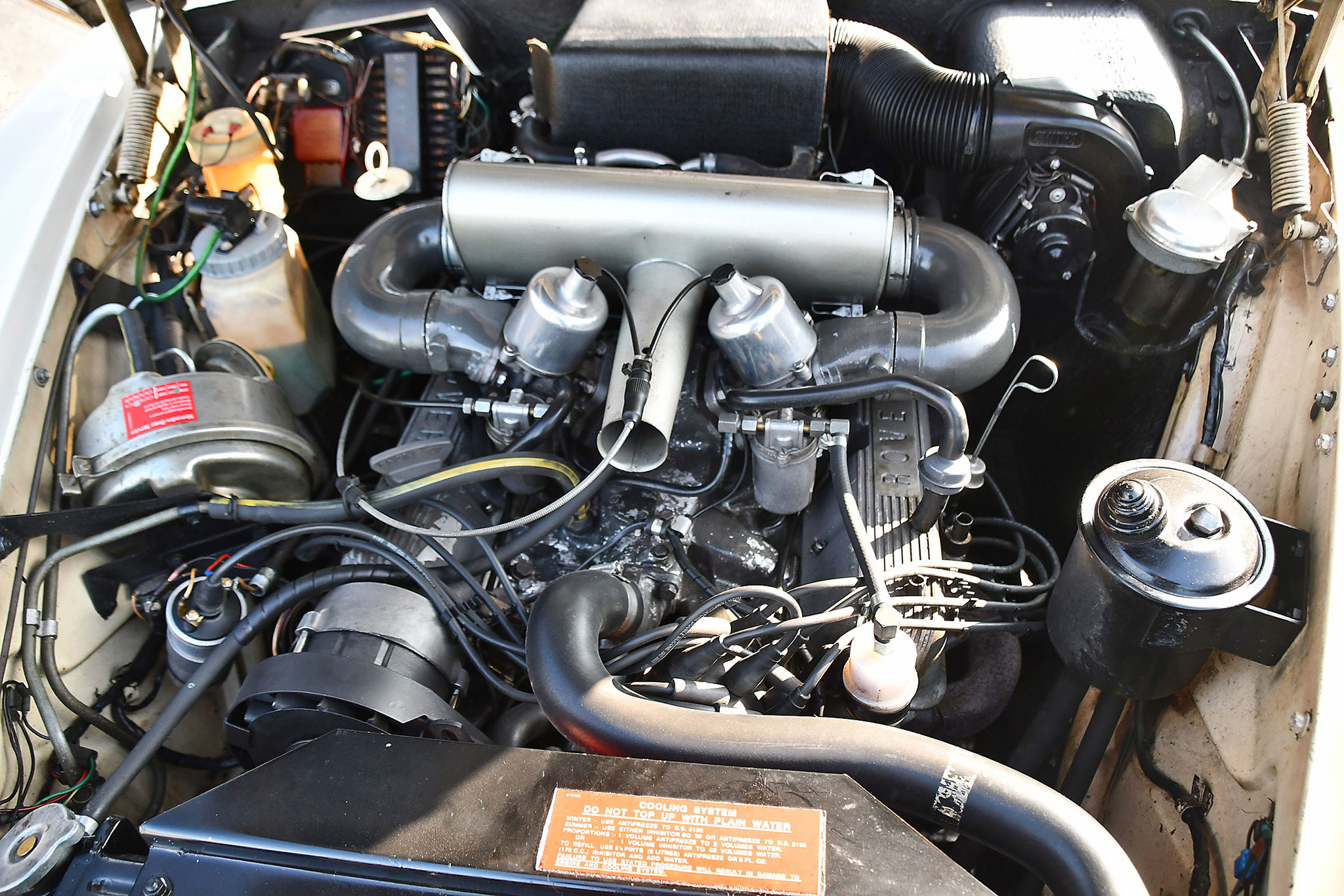 1972 Rover P5B Coupé – moteur de 3528 cm³ d’origine Buick et boîte automatique à 3 rapports.