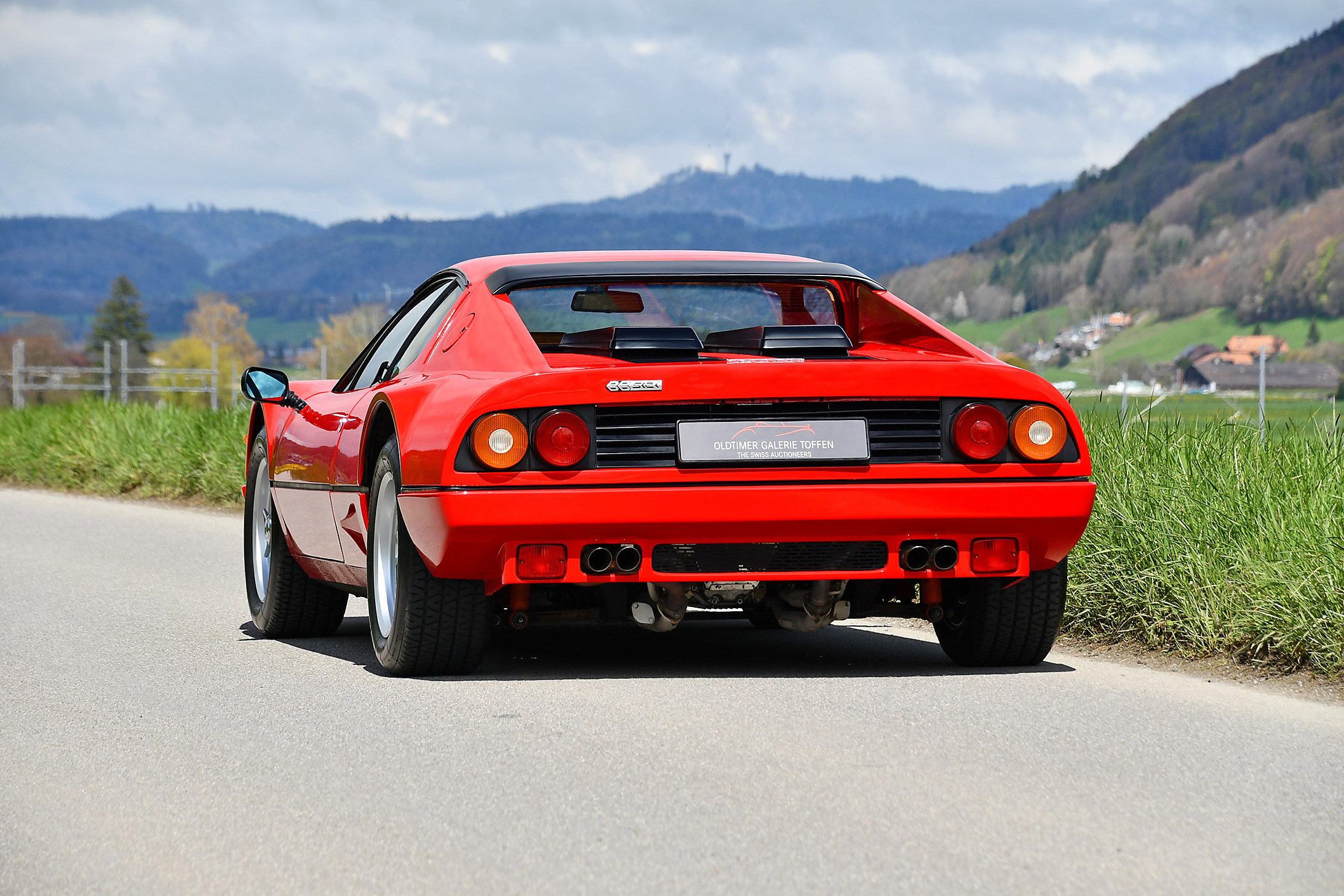 1982 Ferrari 512 BBi – sur la route c’est la partie de la voiture que vous verrez le plus souvent – Swiss Classic World 2023.