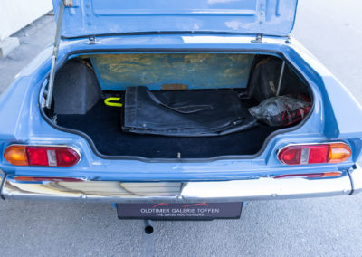 1969 Bond Equipe 2-Litre GT – Le volume du coffre est de 382 dm³ avec un seuil assez bas - Véhicules d'Exception.