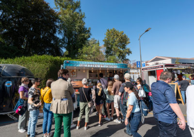 SCBCM St-Prex 2023 – Les crêpes et galettes offrent toujours une belle manière de finir un repas en plein air.