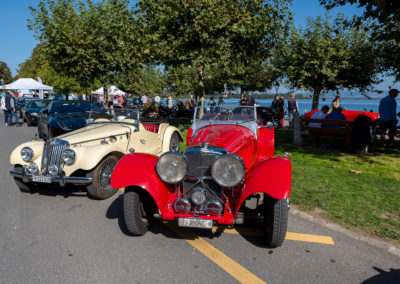 SCBCM St-Prex 2023 – Une SS 100 ou Jaguar SS 100 du constructeur SS Cars Ltd – 1935-1941 – fabriquée à un peu plus de 300 exemplaires.