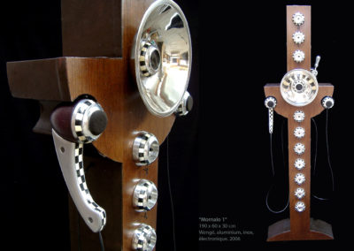 ©Lionel Stocard - Mornalo 1 - Wengé - Aluminium et Inox.