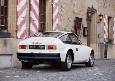 1972 Alfa Romeo 1300 Junior Zagato – la poupe présente un arrière tronqué.