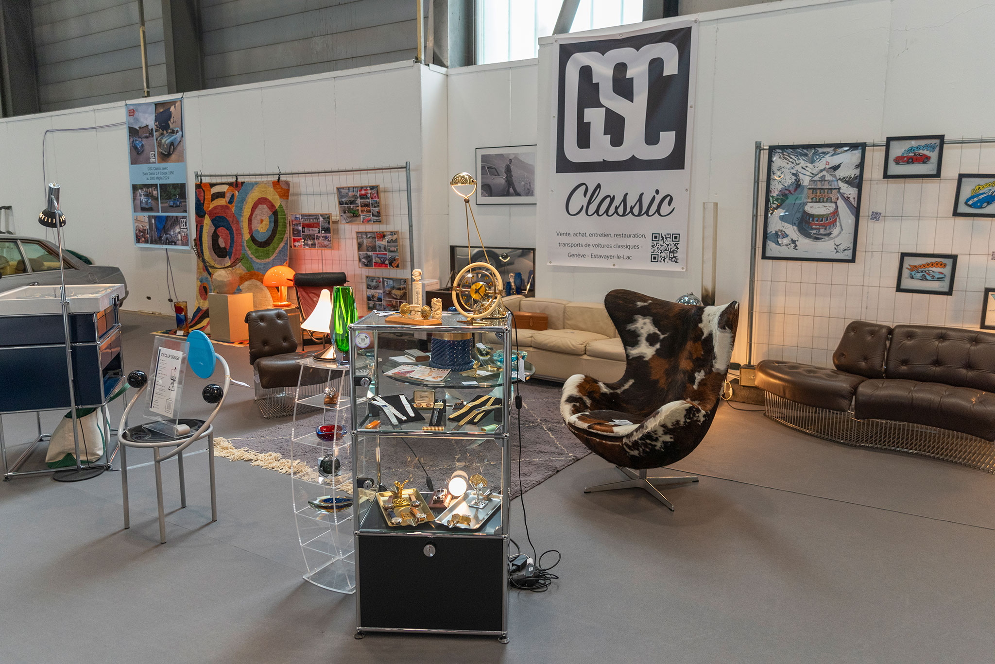 Originalité et soin des détails qui font du stand GSC Classic l’un des deux plus beaux à Swiss Retro Mecanika 2025.