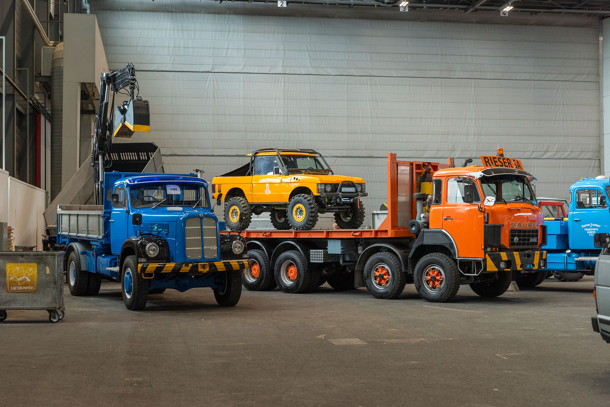 Outre les autos, camions, tracteurs et trolley-bus étaient aussi présents à Swiss Retro Mecanika 2025.