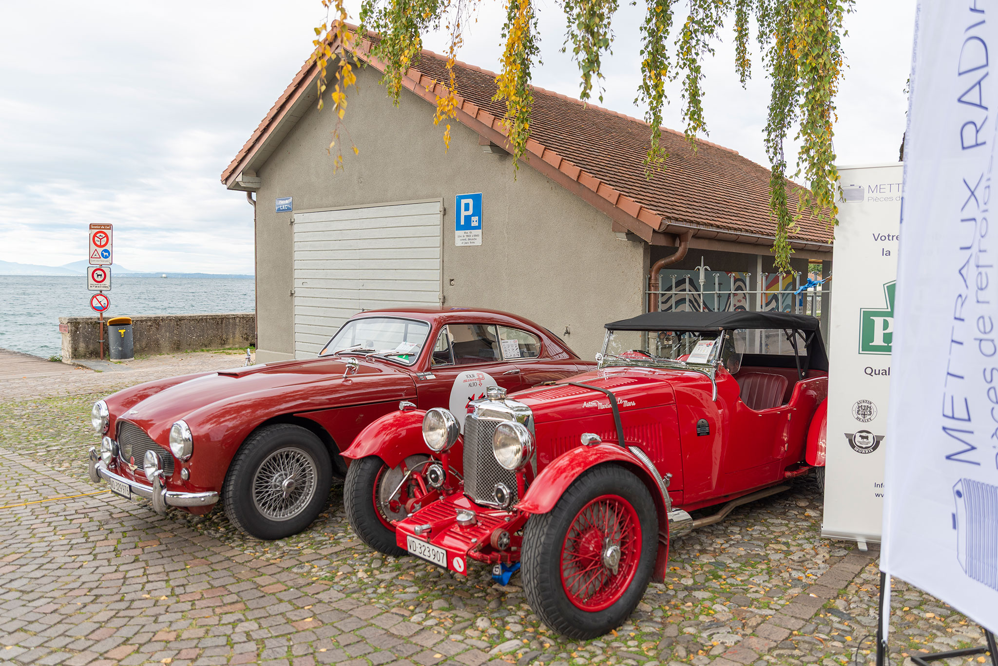 Véhicules de collection de clients de la société AGP Diffusion SA – British Car Meeting Saint-Prex 2025.