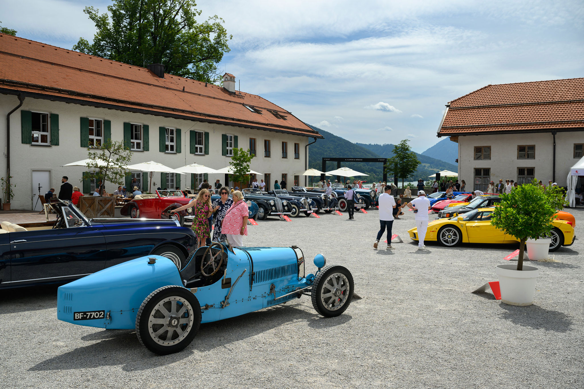 Gut Kaltenbruun sur les rives du lac Tegernsee en Bavière - Concours d'Élégance Germany. Gut Kaltenbruun sur les rives du lac Tegernsee en Bavière - Concours d'Élégance Germany.
